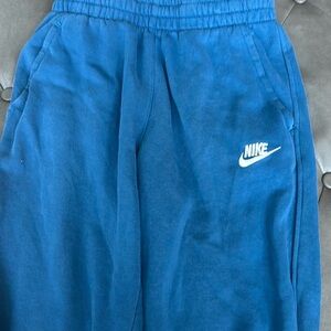Boys youth large blue Nike sweatpants used